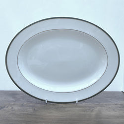 Royal Doulton Oxford Green Oval Platter, 13.25"