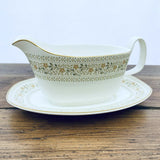 Royal Doulton Paisley Gravy Boat & Stand