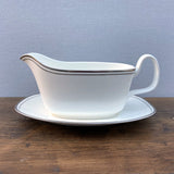 Royal Doulton Platinum Concord Gravy Boat & Stand