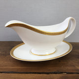 Royal Doulton Royal Gold Gravy Boat & Stand
