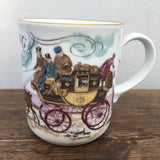 Royal Worcester Gold Age of Travel Coaching Days Mug