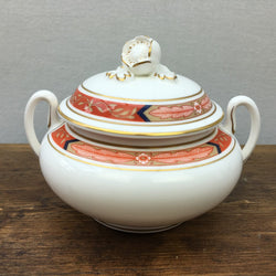 Royal Worcester Beaufort Rust Lidded Sugar