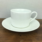 Royal Worcester Classic White Tea Cup & Saucer