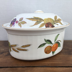 Royal Worcester Evesham (Brown Trim) 4 Pint Casserole