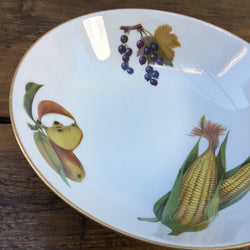 Royal Worcester Evesham Gold Soup Bowl - Sweetcorn, Cut Apple