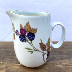 Royal Worcester Evesham Gold Milk Jug, Blackberry