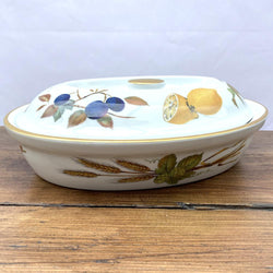 Royal Worcester Evesham Gold Oval Casserole