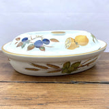 Royal Worcester Evesham Gold Oval Casserole