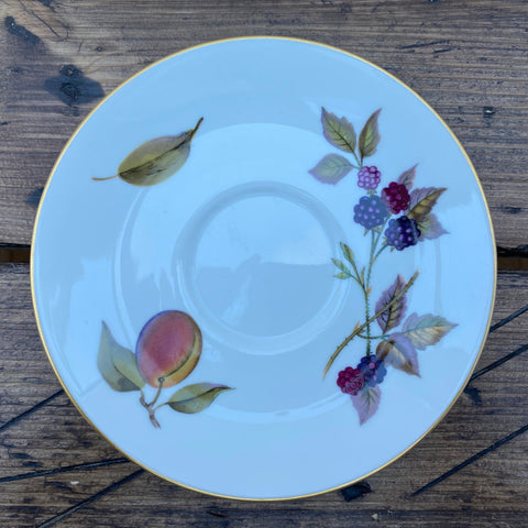 Royal Worcester Evesham Gold Soup/Breakfast Cup Saucer