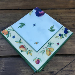 Royal Worcester Evesham Gold Cloth Napkin - Plum