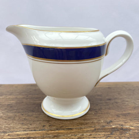 Royal Worcester Howard Cobalt Blue Gold Trim Cream Jug
