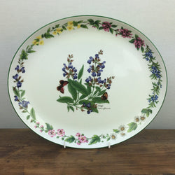 Royal Worcester Worcester Herbs Oval Platter, 12.5"