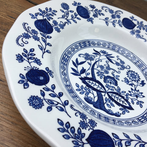 Wedgwood Blue Onion Rimmed Bowl