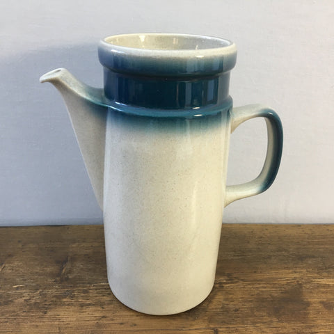 Wedgwood Blue Pacific Coffee Pot, 3 Pint, Missing Lid