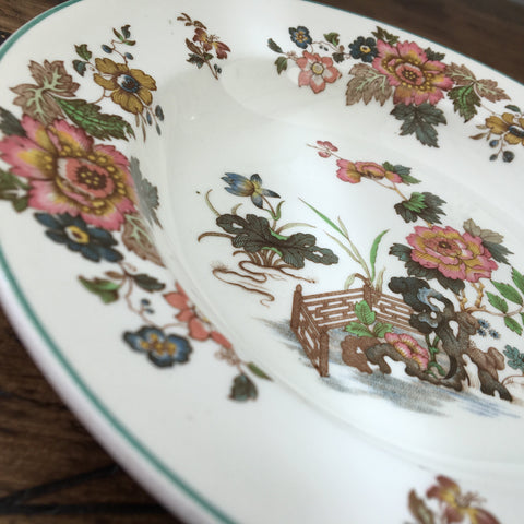 Wedgwood Eastern Flowers Soup Plate, 8.25"