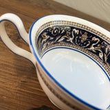 Wedgwood Florentine Navy Handled Soup Bowl