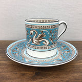 Wedgwood Florentine Turquoise Demitasse Coffee Cup & Saucer