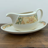 Wedgwood Garden Maze Gravy/Sauce Boat & Stand
