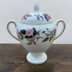 Wedgwood Hathaway Rose Lidded Sugar Bowl - Tall