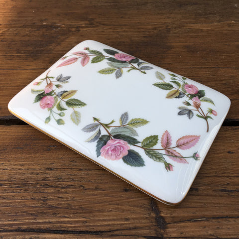 Wedgwood Hathaway Rose Rectangular Trinket Dish Lid