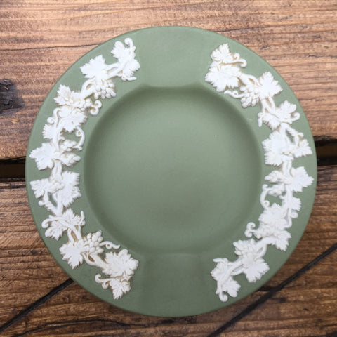 Wedgwood Jasperware Sage Green Ashtray