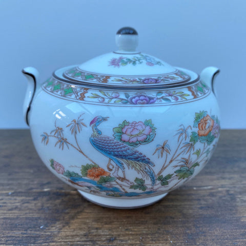 Wedgwood Kutani Crane Lidded Sugar Bowl