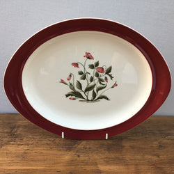 Wedgwood Mayfield (Ruby) Oval Platter, 13"