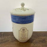 Wedgwood Sarah's Garden Large Blue Storage Jar - Tapered Base