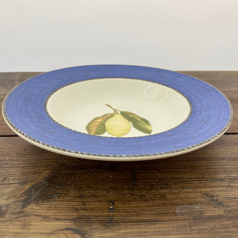 Wedgwood Sarah's Garden Blue Rimmed Bowl, 9"