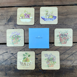 Wedgwood Sarah's Garden Set of 6 Coasters