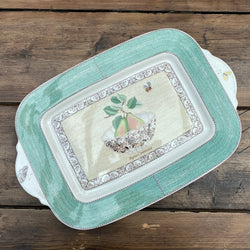 Wedgwood Sarah's Garden Oblong Platter with Handles (Green)