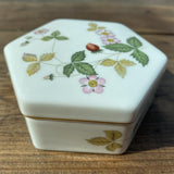 Wedgwood Wild Strawberry Hexagonal Trinket Box