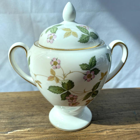 Wedgwood Wild Strawberry Lidded Sugar Dish