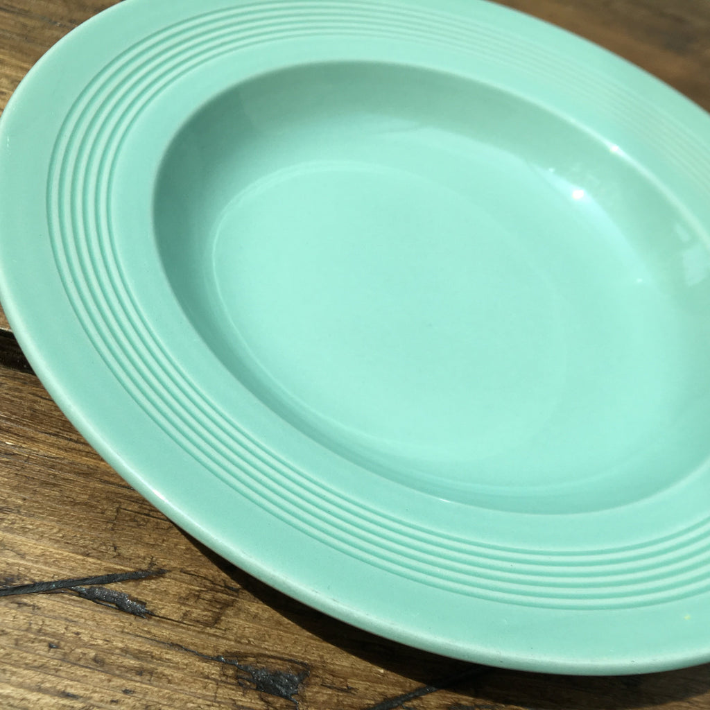 Wood's "Beryl Ware" Soup Plate, Rimmed MrPottery