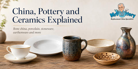 China, Pottery and Ceramics Explained, A Simple Guide to Tableware Terms