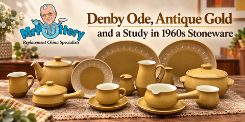 Denby Ode, Antique Gold and a Study in 1960s Stoneware