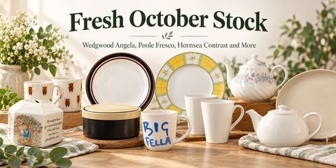Fresh October Stock, Wedgwood Angela, Poole Fresco, Hornsea Contrast and More