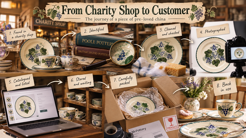 From Charity Shop to Your Table, The Journey of a Piece of Replacement China