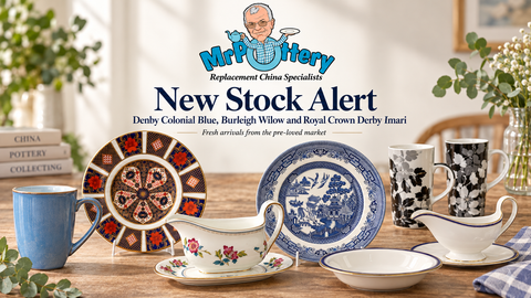 New Stock Alert, Denby Colonial Blue and Royal Crown Derby Imari