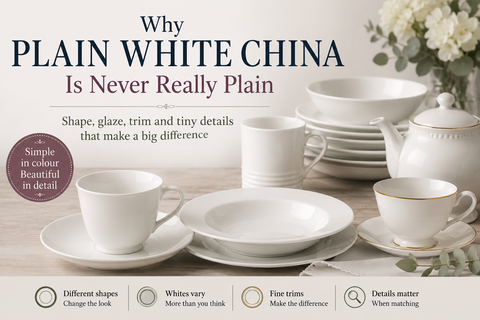 Why Plain White China Is Never Really Plain