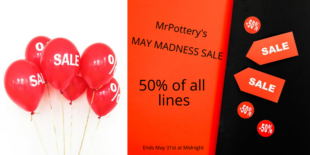 May Madness Sale - 50% off all lines