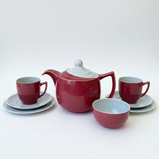 Branksome China "Two Tone - Mulberry Red &amp; Blue Grey (Graceline)"