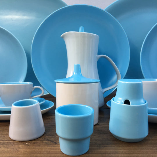 Poole Pottery &quot;Twintone - Sky Blue &amp; Dove Grey (C104)&quot;