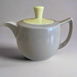 Branksome Two Tone Grey & Yellow Teapot, 1 Pint