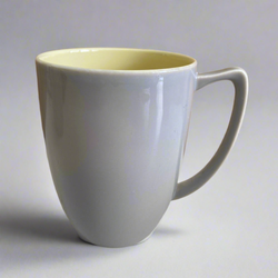 Branksome Two Tone Grey and Yellow Mug