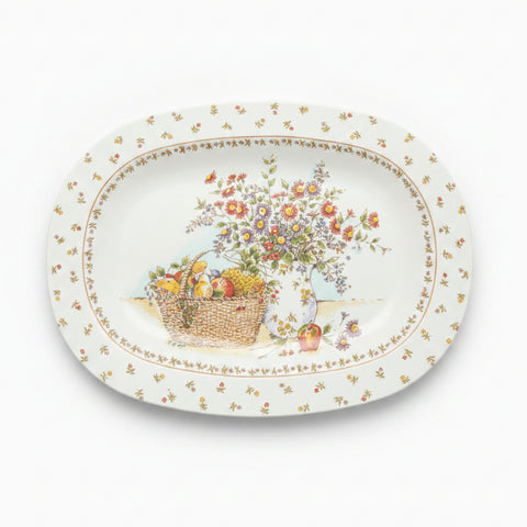 BHS Country Garland Footed Casserole Stand (Melamine)