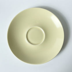 Branksome China Two Tone Creamy Yellow Coffee Saucer