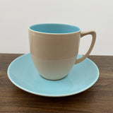 Branksome "Two Tone - Blue & Mushroom" Tea Cup