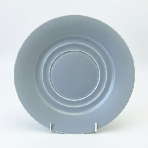 Branksome China Mulberry Red and Blue Grey Cake Serving Plate