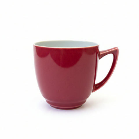 Branksome China Mulberry Red & Blue Grey Tea Cup